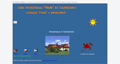 Desktop Screenshot of ferienhaus-micki-tschechien.de